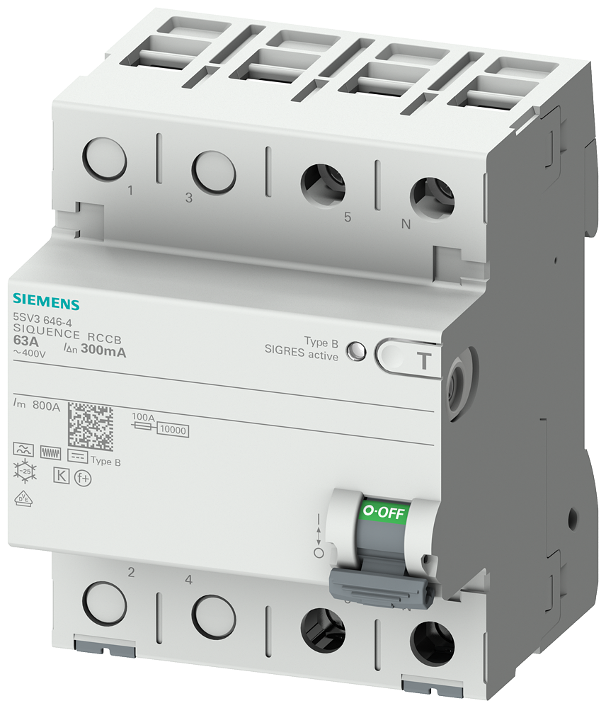 G_I202_XX_44268P 5SV3324-4 RCCB TYPE B 40/2 30MA 4MW - Зображення 1