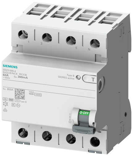 5SV3347-4KK14  RCCB TYPE B+ 80/4 30MA 4MW