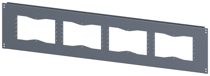 8MF1024-2UB52-0  base, with cut-outs for flanges