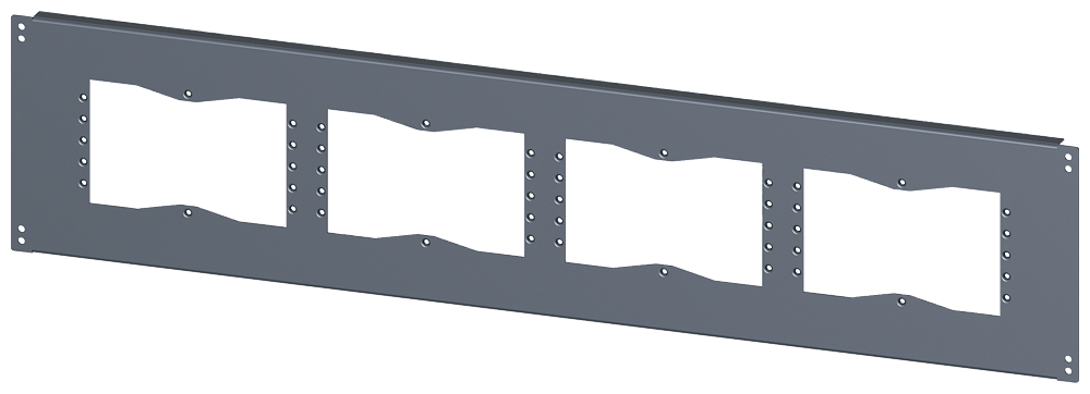 G_I202_XX_46555P 8MF1024-2UB52-0 base, with cut-outs for flanges - Зображення 1