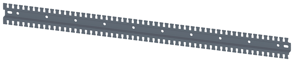 G_I202_XX_47532P 8MF1000-2HC03-0 mounting rail, serrated, U-Form - Зображення 1