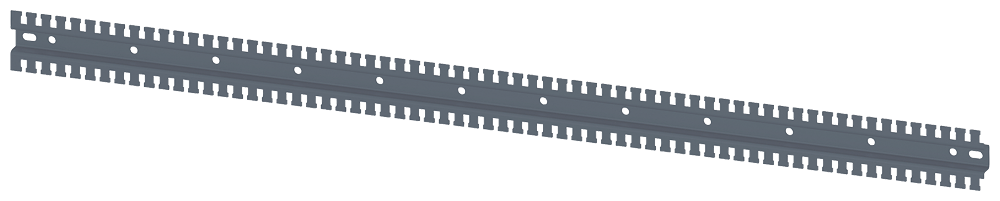 G_I202_XX_47534P 8MF1020-2HC03-0 mounting rail, serrated, U-Form - Зображення 1