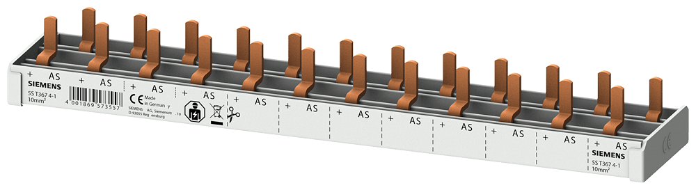 G_I202_XX_55122P 5ST3674-1 Pin Busbar 10mm2, 12xCBE 12MW - Зображення 1