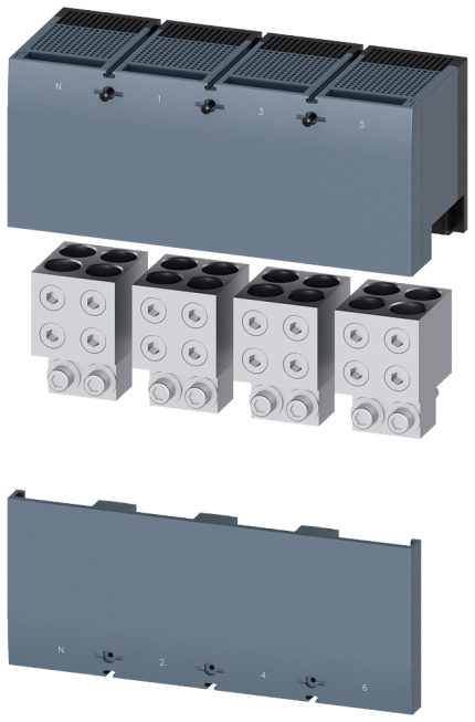 3VA9604-0JJ44 Wire connector, 4 pcs.