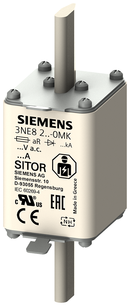 3NE8225-0MK  SITOR fuse link, with blade cont...