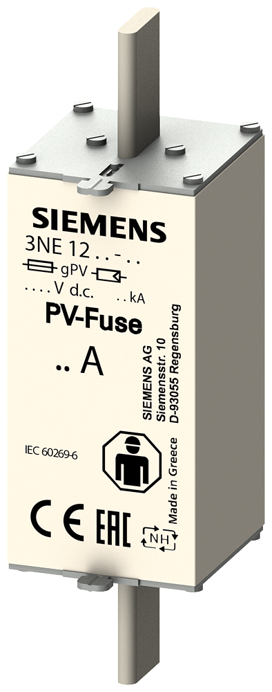 3NE1330-5E PV fuse link, with blade contacts