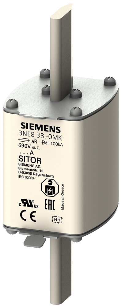 3NE8334-0MK  SITOR fuse link, with blade cont...