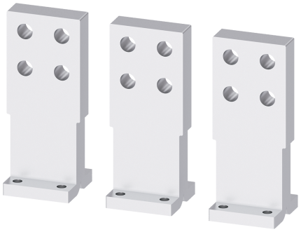 3VA9603-0QE01 Rear connecting studs flat, 3 pcs.