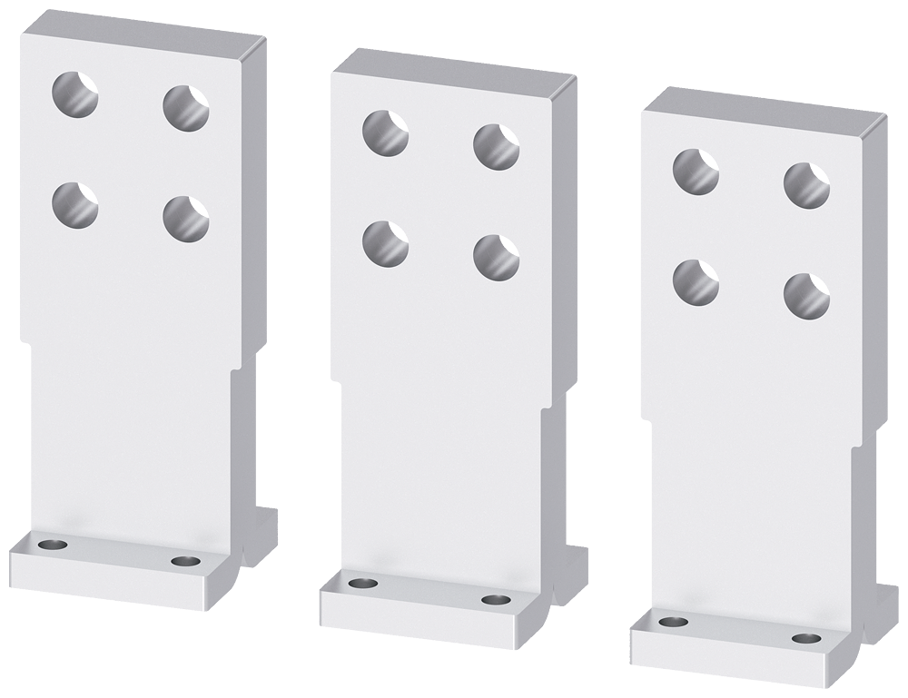 G_I202_XX_61040P 3VA9603-0QE01 Rear connecting studs flat, 3 pcs. - Зображення 1