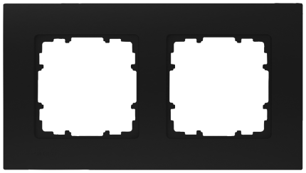 5TG1112-0SB MIRO,2 GANG FRAME, SOFT BLACK