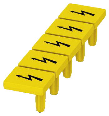 8WH9064-5CA06  WARNING COVERS 8,2MM, YELLOW