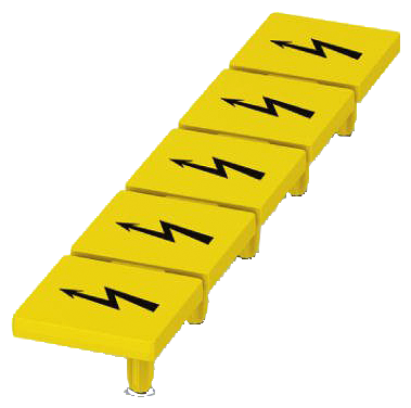 8WH9066-5CA06 WARNING COVERS 12MM, YELLOW