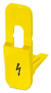 8WH9067-5CA06 WARNING COVERS 16MM, YELLOW
