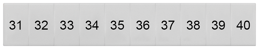 G_I202_XX_74653P 8WH8120-3AB35 LABELS, LONGIT.,31-40, S. 6 - Зображення 1