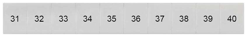 G_I202_XX_74664P 8WH8120-4AB35 LABELS, LONGIT.,31-40, S. 8 - Зображення 1