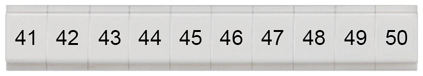 G_I202_XX_74673P 8WH8121-1AB45 LABELS,FLAT, LONGIT.,41-50, S.4 - Зображення 1