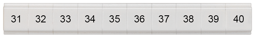 G_I202_XX_74678P 8WH8121-2AB35 LABELS,FLAT, LONGIT.,31-40,S.5 - Зображення 1