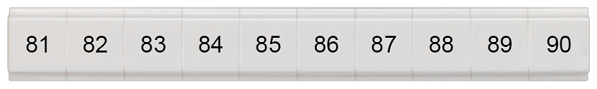 G_I202_XX_74683P 8WH8121-2AB85 LABELS,FLAT, LONGIT.,81-90,S.5 - Зображення 1