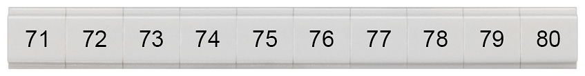 G_I202_XX_74692P 8WH8121-3AB75 LABELS,FLAT, LONGIT.,71-80,S.6 - Зображення 1