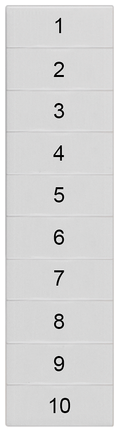 8WH8140-1AB05 LABELS, TRANSV.,1-10, S. 4