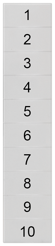 8WH8140-2AB05 LABELS, TRANSV.,1-10, S. 5