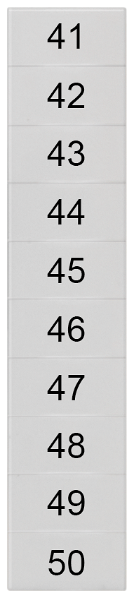 G_I202_XX_74708P 8WH8140-2AB45 LABELS, TRANSV.,41-50, S. 5 - Зображення 1