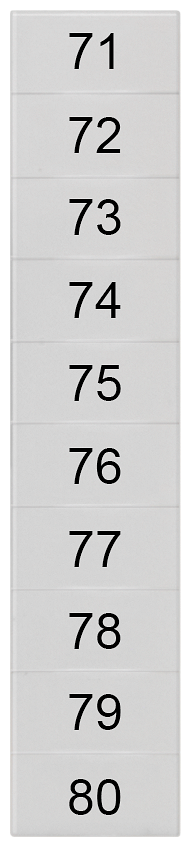 8WH8140-2AB75 LABELS, TRANSV.,71-80, S. 5