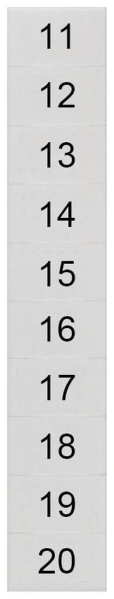 8WH8140-3AB15 LABELS, TRANSV.,11-20, S. 6