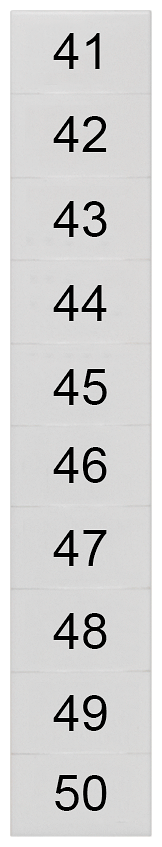 8WH8140-3AB45 LABELS, TRANSV.,41-50, S. 6