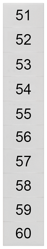 8WH8140-3AB55 LABELS, TRANSV.,51-60, S. 6