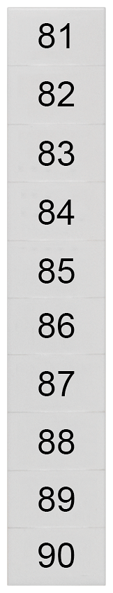 8WH8140-3AB85 LABELS, TRANSV.,81-90, S. 6