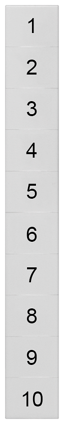 G_I202_XX_74723P 8WH8140-4AB05 LABELS, TRANSV.,1-10, S. 8 - Зображення 1