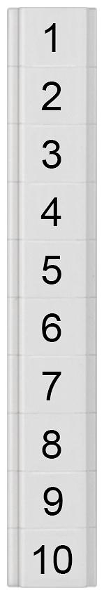 8WH8141-1AB05 LABELS,FLAT, TRANSV.,1-10,S. 4