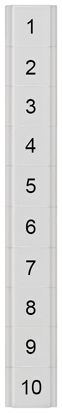 8WH8141-2AB05 LABELS,FLAT,TRANSV.,1-10, S. 5