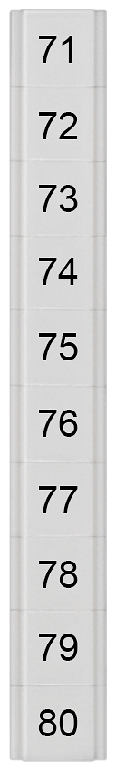 G_I202_XX_74891P 8WH8141-2AB75 LABELS,FLAT,TRANSV.,71-80, S. 5 - Зображення 1