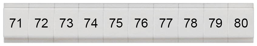 G_I202_XX_74901P 8WH8121-1AB75 LABELS,FLAT, LONGIT.,71-80, S.4 - Зображення 1