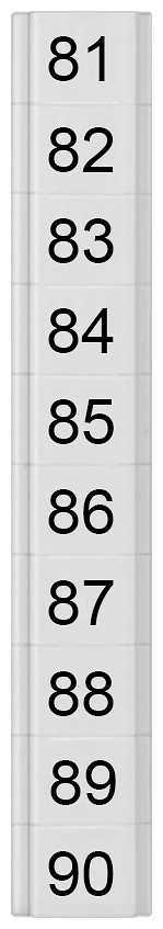 G_I202_XX_74906P 8WH8141-1AB85 LABELS,FLAT, TRANSV.,81-90,S. 4 - Зображення 1