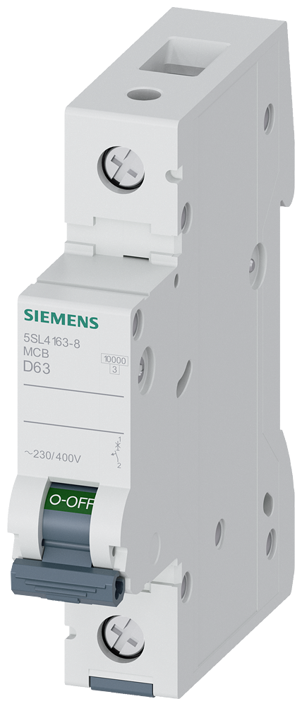 5SL4163-8 CIRCUIT BREAKER 10KA 1POLE D63
