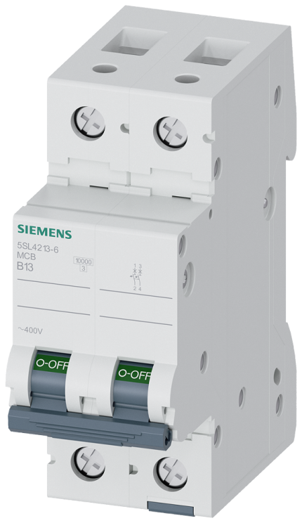 5SL4213-6  CIRCUIT BREAKER 10KA 2POLE B13