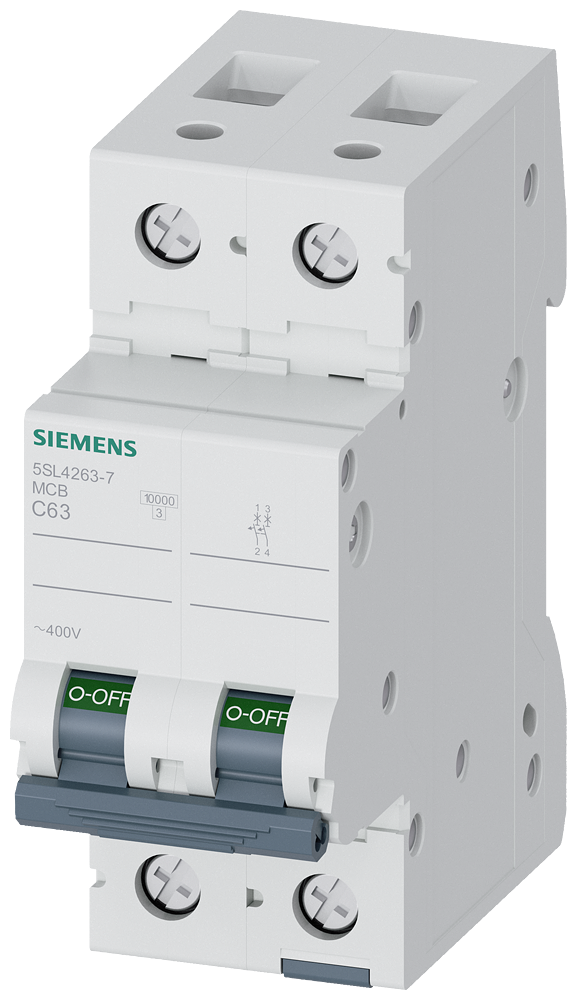 G_I202_XX_78932P 5SL4263-7 CIRCUIT BREAKER 10KA 2POLE C63 - Зображення 1