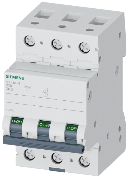 5SL4305-8  CIRCUIT BREAKER 10KA 3POLE D0,5