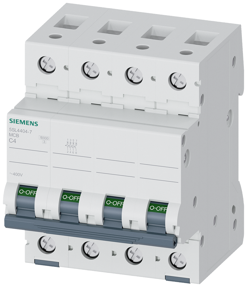 G_I202_XX_79121P 5SL4404-7 CIRCUIT BREAKER 10KA 4POLE C4 - Зображення 1