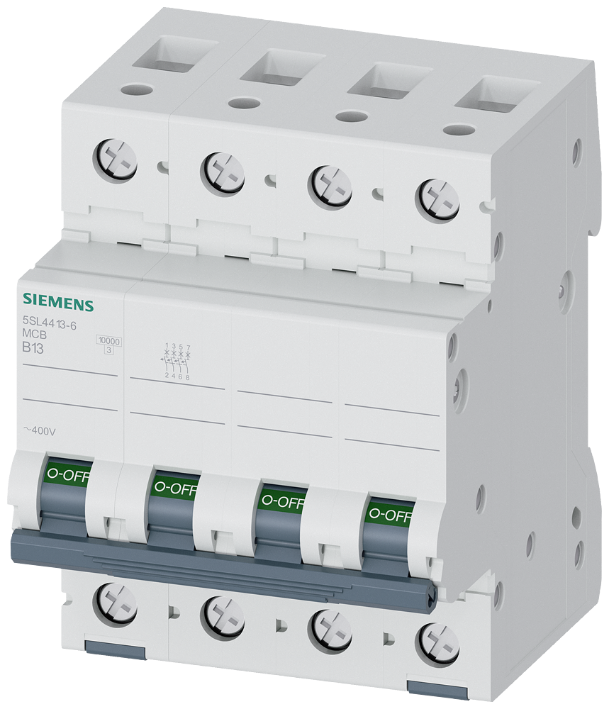 G_I202_XX_79160P 5SL4413-6 CIRCUIT BREAKER 10KA 4POLE B13 - Зображення 1