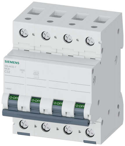 5SL4432-7 CIRCUIT BREAKER 10KA 4POLE C32