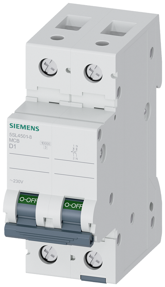 G_I202_XX_79250P 5SL4501-8 CIRCUIT BREAKER 10KA 1+N-POLE D1 - Зображення 1