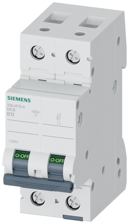 5SL4513-6 CIRCUIT BREAKER 10KA 1+N-POLE B13
