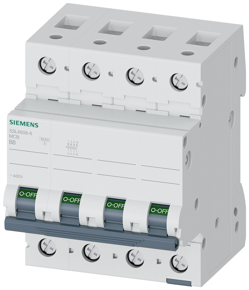 G_I202_XX_79448P 5SL4608-6 CIRCUIT BREAKER 10KA 3+N-POLE B8 - Зображення 1