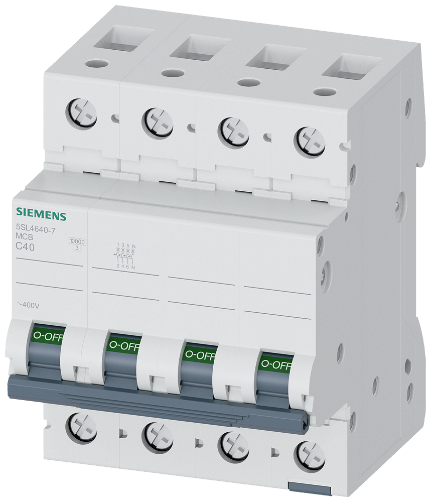 G_I202_XX_79526P 5SL4640-7 CIRCUIT BREAKER 10KA 3+N-POLE C40 - Зображення 1