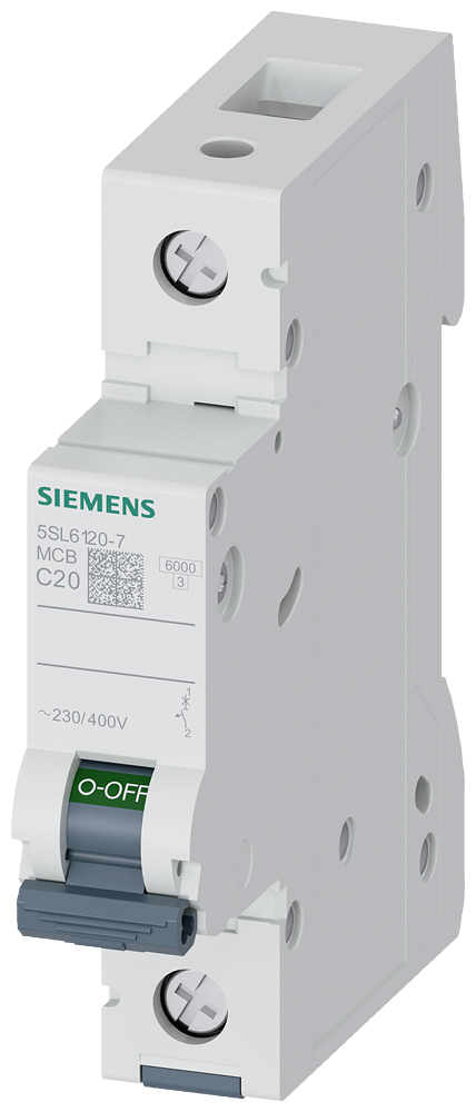 5SL6120-7  CIRCUIT BREAKER 6KA 1POL C20