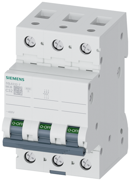 5SL6332-7 CIRCUIT BREAKER 6KA 3POL C32